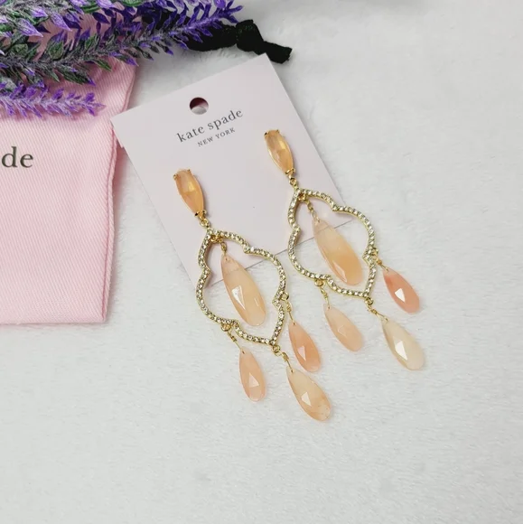 Kate Spade Lantern Gems Chandelier Earrings - Picture 4 of 4